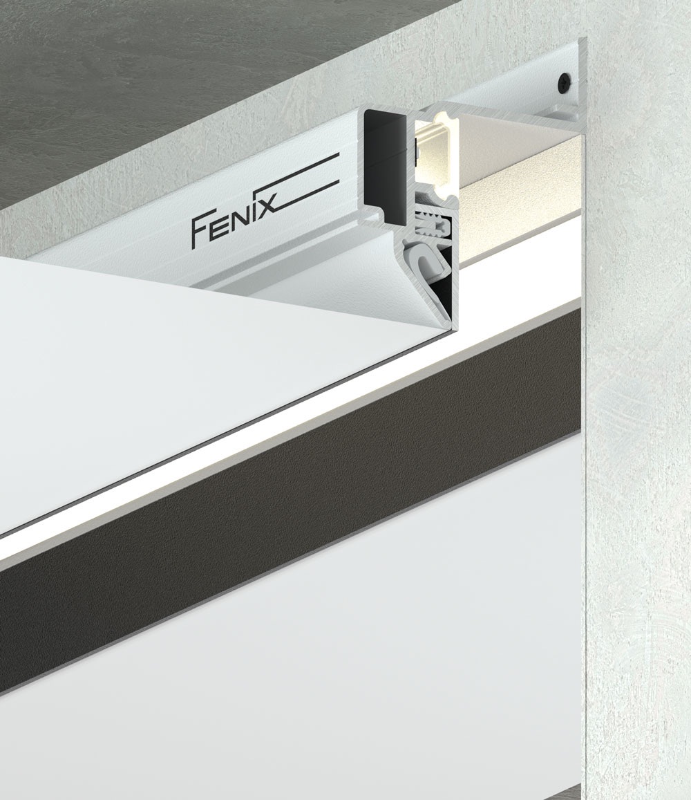 Парящий профиль для интерьерной подсветки FENIX 2.0 белый