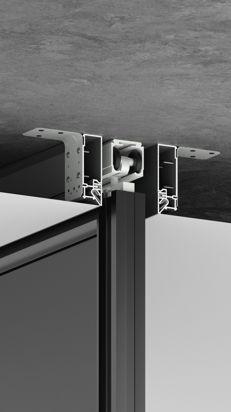 Конструкционный профиль АТОМ 80 черный 