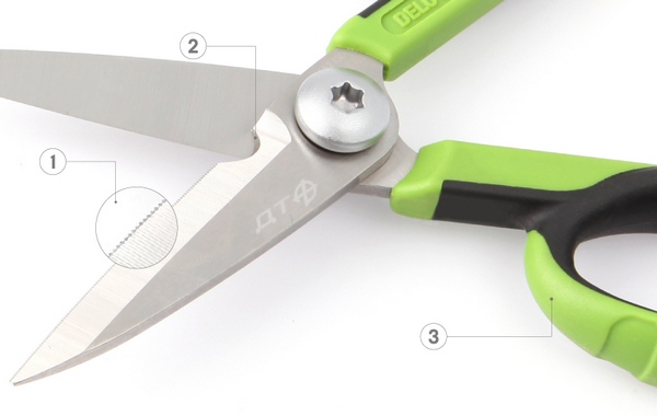 Ножницы электрика 155мм в тетроновом чехле ДелоТехники 1шт 462150