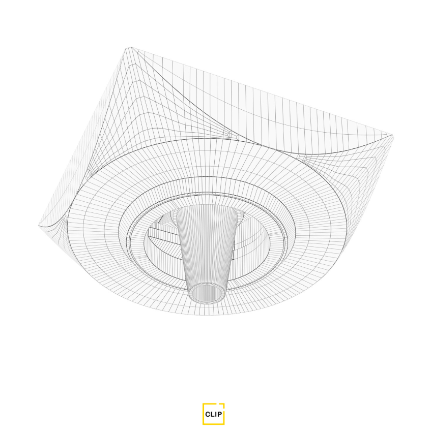 Вывод провода для ткань/ПВХ Clip белый 1шт 00058