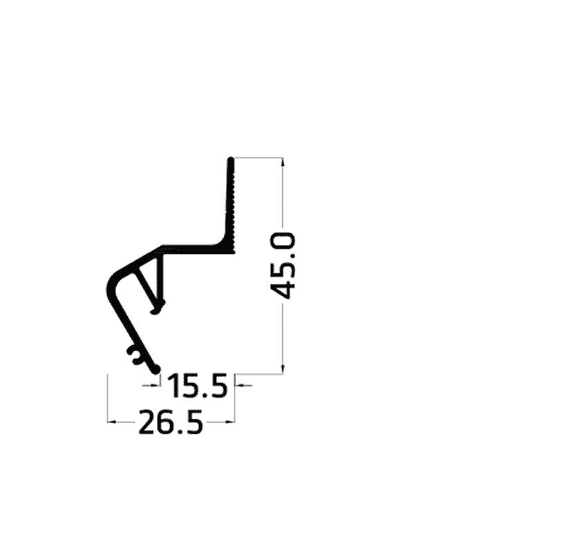 Профиль парящий Flexy FLY-02 белый 2м ПФ8406Б
