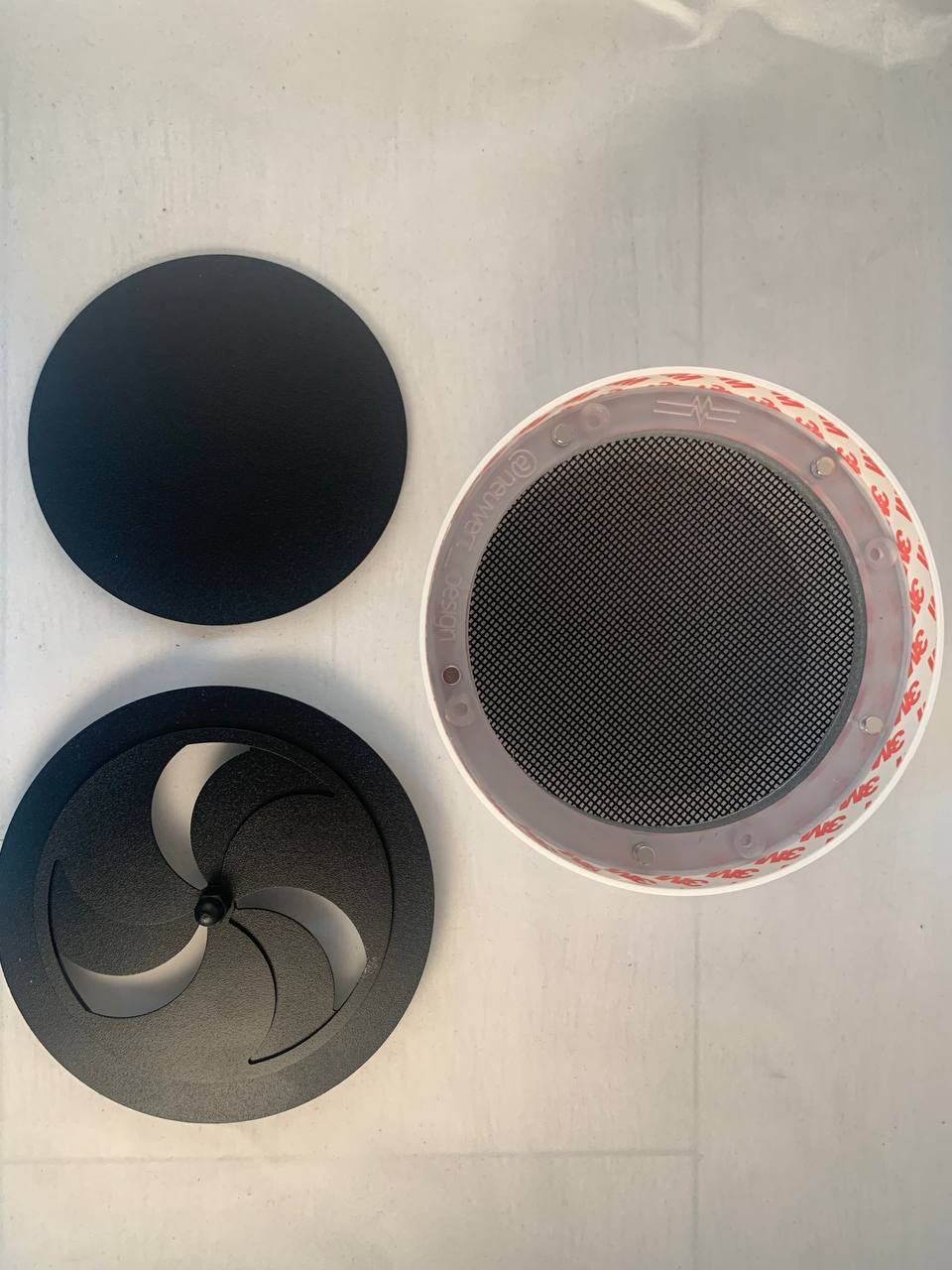 Вентиляционная магнитная решётка КОХ 100/125-150мм для ПВХ черная 1шт ECLIPSE-ПВХ