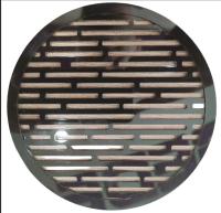 Вентиляционная решетка ПВХ d-50мм черный глянец 1шт МУССОН-1