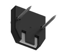 Торцевая заглушка Slott R черная 1шт 52.2.2