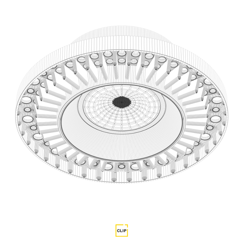 Светильник безрамный круглый для ГКЛ Clip 1шт белый 7W 4K 00028