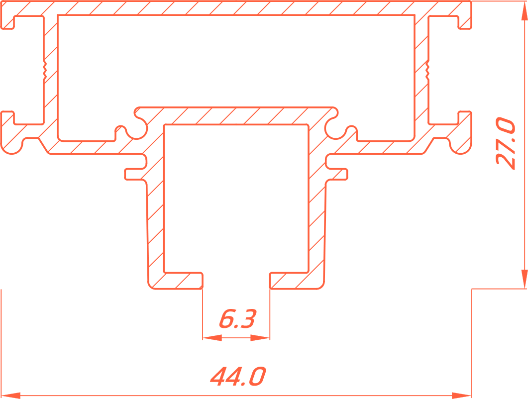 Однорядный карнизный профиль для установки штор и гардин Flexy IZI KARNIZ 01 черный 2м 10174Ч