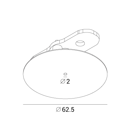 Вывод подвеса COMP PORT M под диаметр 64мм угольно-черный 40.28.23