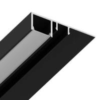 Вставка в конструкционный профиль для формирования вертикальной подсветки MADERNO черный 2м 66.10.2