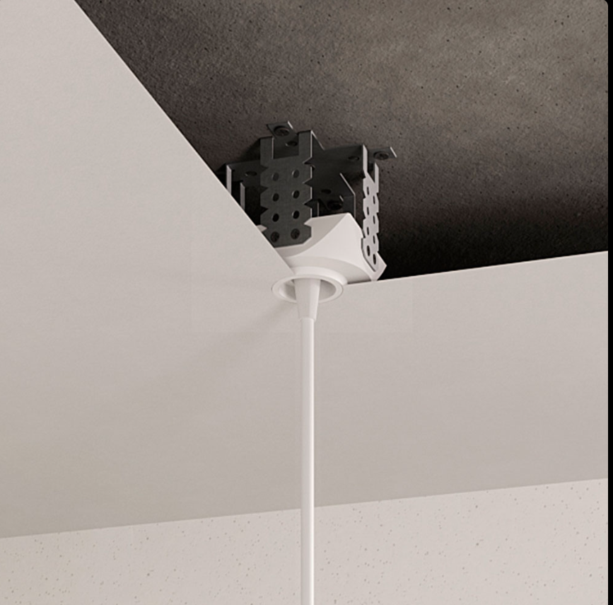 Вывод провода для ткань/ПВХ Clip белый 1шт 00058