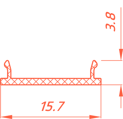 Рассеивающий экран Flexy для профилей световых и парящих SCREEN 15