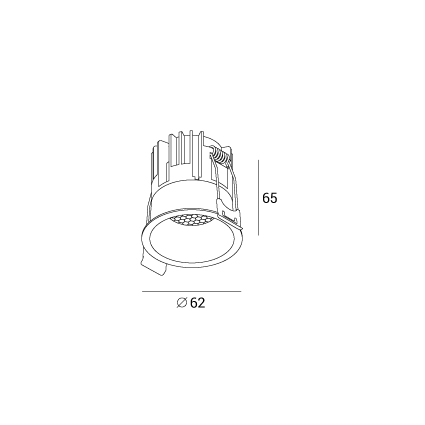 Точечный светильник POINTS DEEP M LED 220В 8Вт 3000К CRI90 50° ZIGBEE белый песок 26.100.45