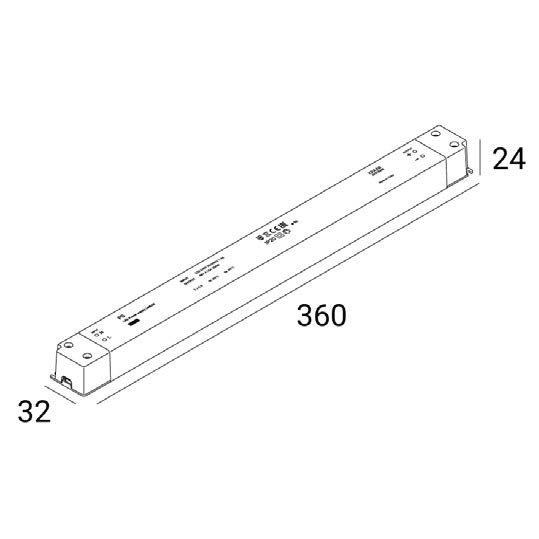 LED БЛОК ПИТАНИЯ LINEAR 200Вт