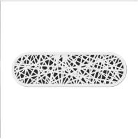 Вентиляционная решетка овальная для ПВХ 303*80 белый мат 1шт НОРД-3