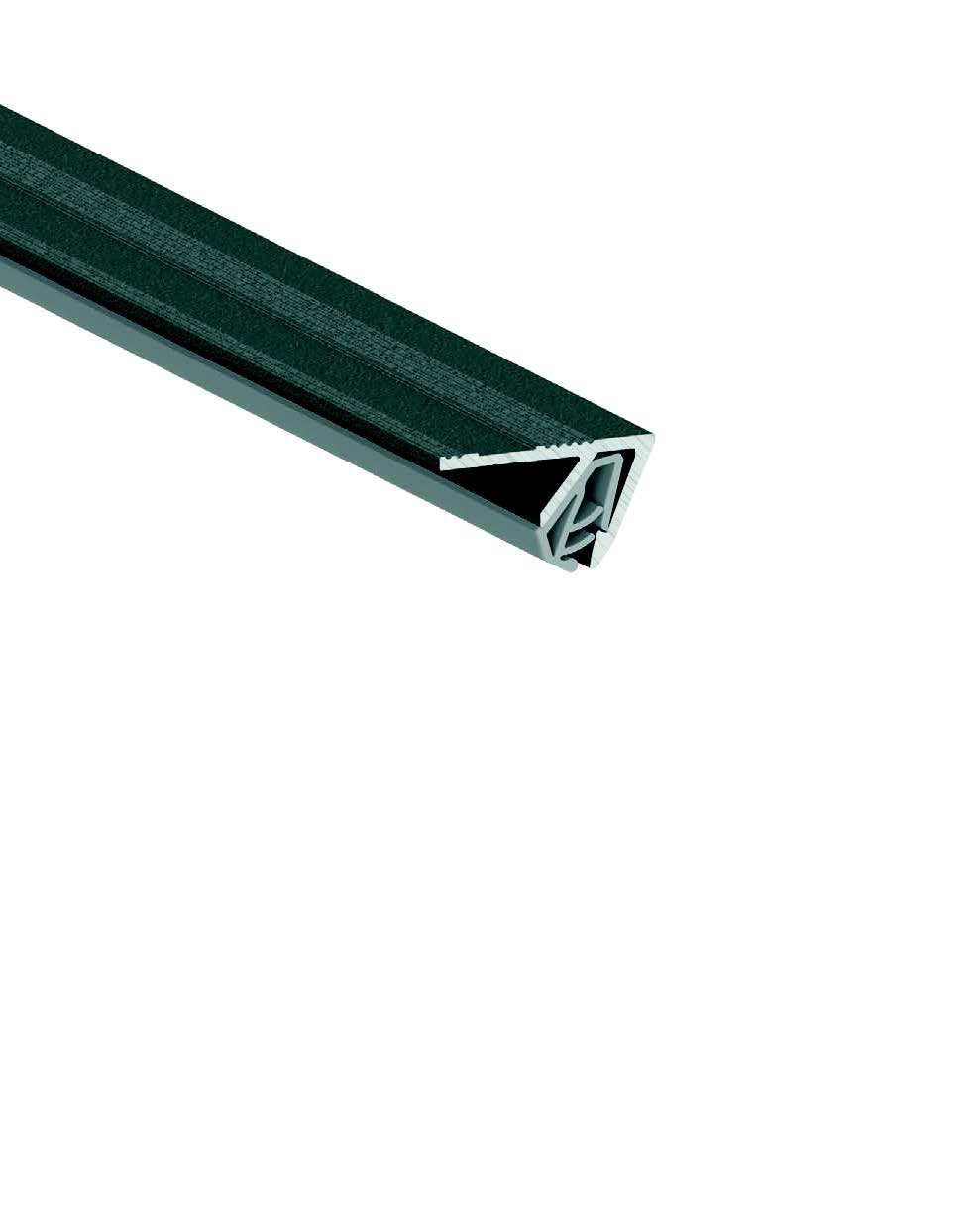 Теневой стеновой профиль для тканевых потолков и текстильных стен LAMBO PT - черный 2м 2649