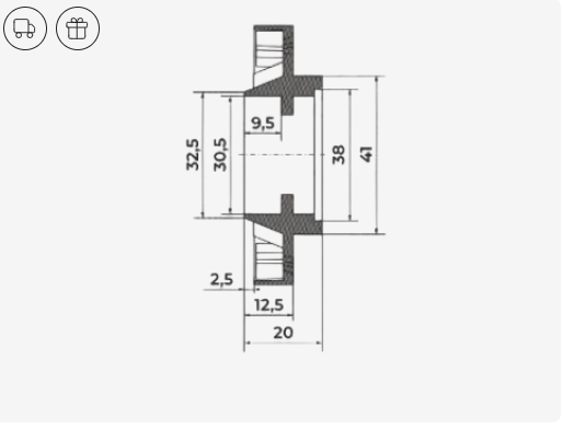 Вывод провода для потолков из ГКЛ Clip белый 1шт 00060