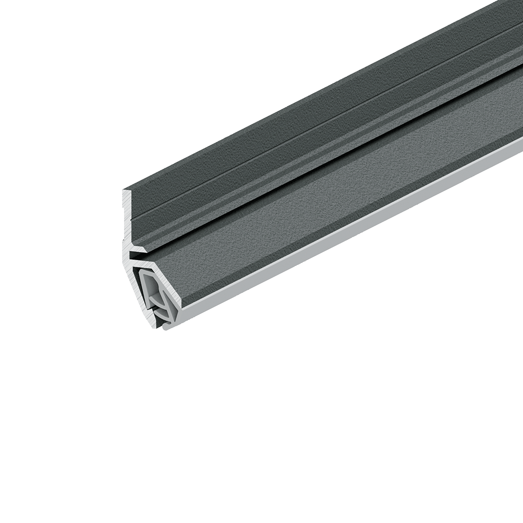 Теневой стеновой профиль для тканевых потолков и текстильных стен LAMBO - белый 2м 2419