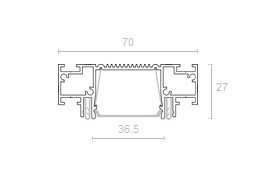 Световая линия SLIM Line черная 2м 71.6.2