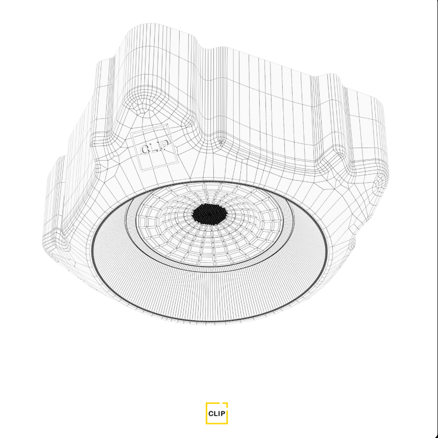 Светильник безрамный круглый для ткань/ПВХ Clip 1шт белый 7W 4К 00022
