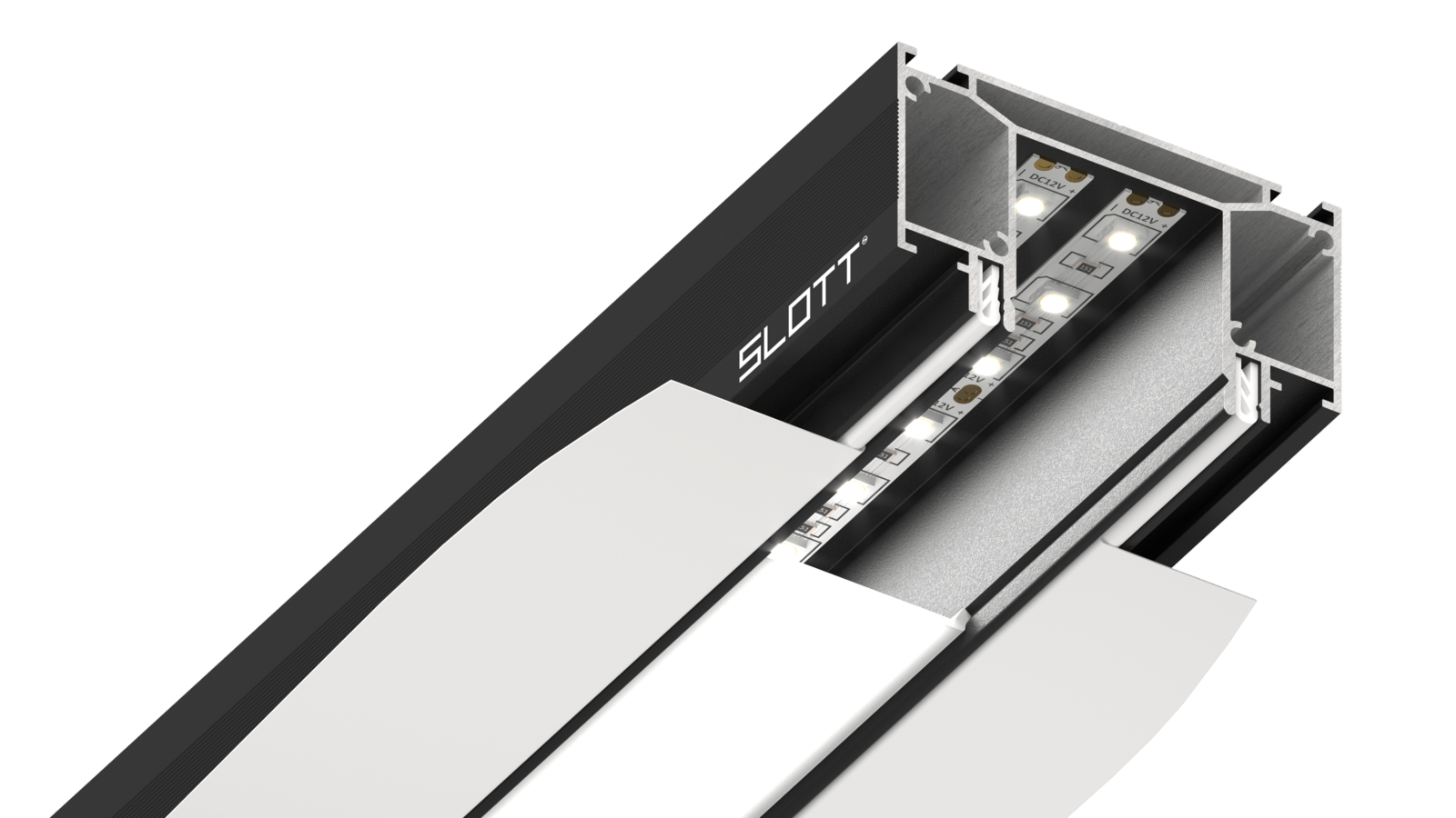 Световая линия SLOTT Line черная 2м 58.1.2