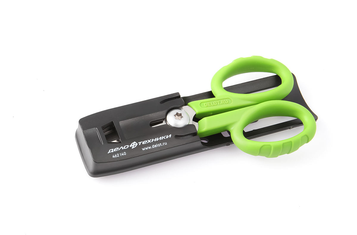 Ножницы электрика 140мм в пластиковом чехле ДелоТехники 1шт 462140