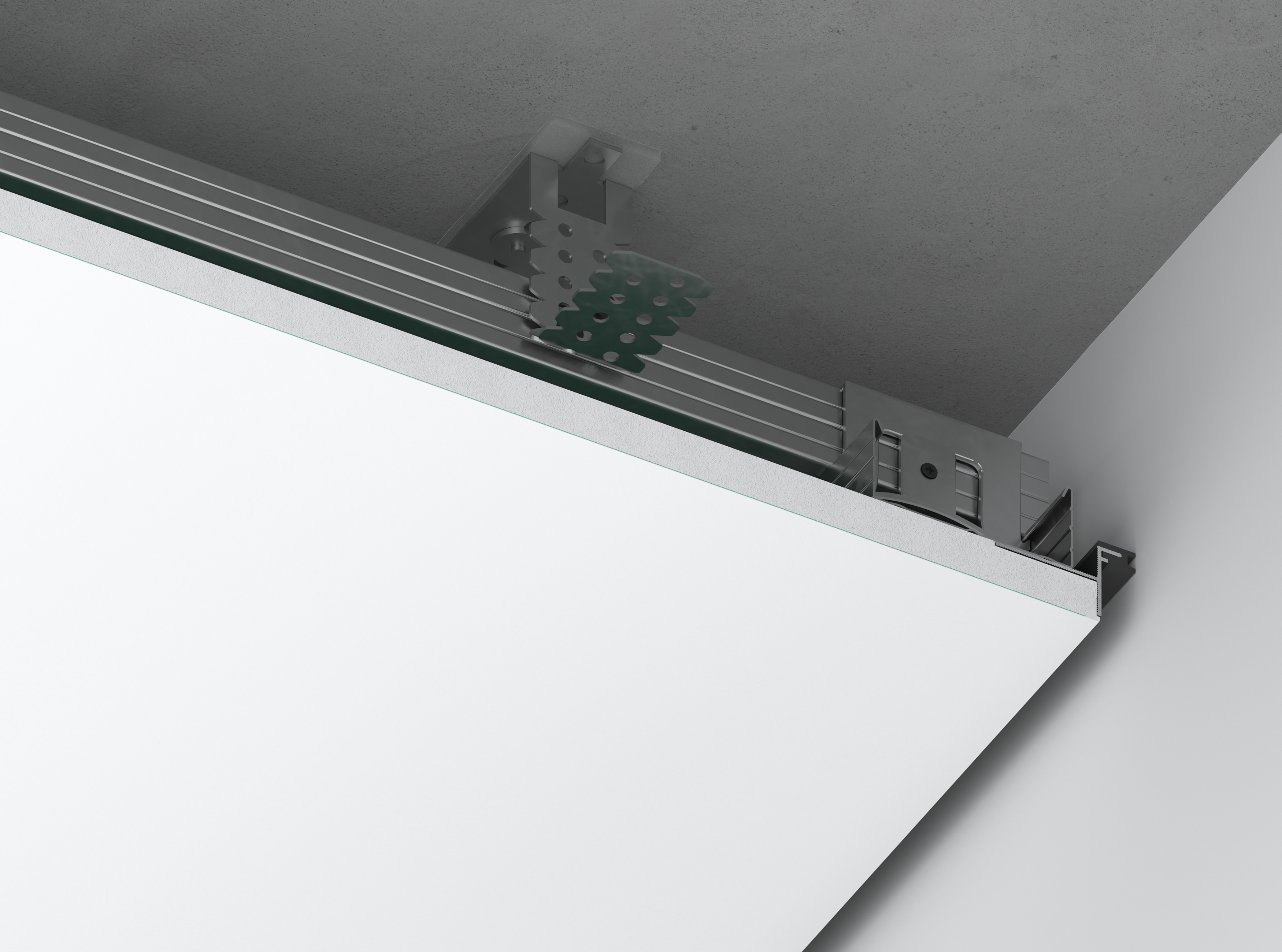 Теневой профиль с демпфером TEN 2м черный 99.4.2