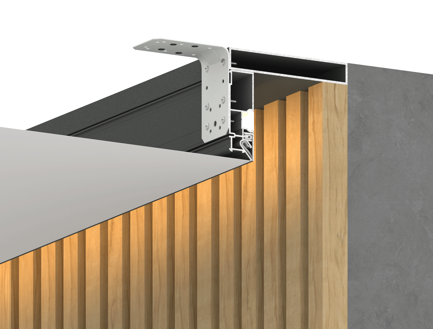 Парящий профиль FOTON 80 черный