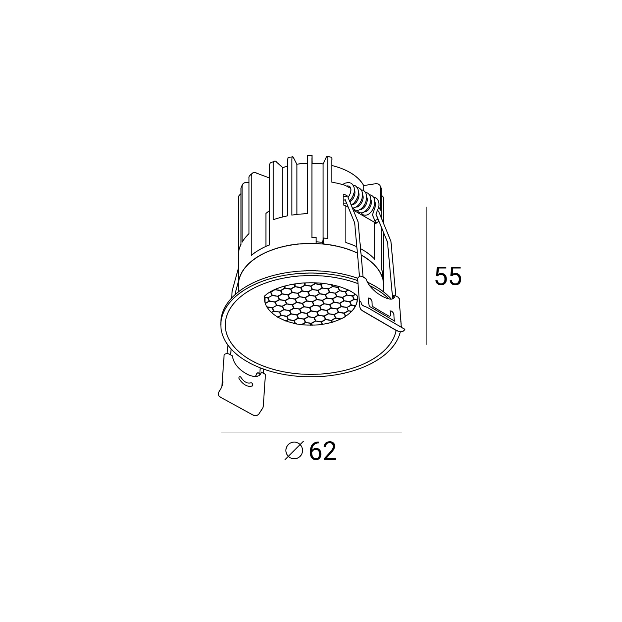 Точечный светильник POINTS ARCA M LED 220В 8Вт 3000К CRI90 50° NO-DIM пепельно зеленый 26.102.21 