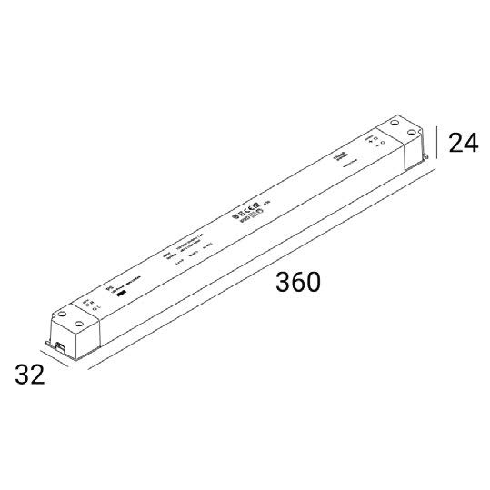 LED БЛОК ПИТАНИЯ LINEAR 150Вт
