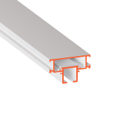 Однорядный карнизный профиль для установки штор и гардин Flexy IZI KARNIZ 01 белый 2м 10174Б