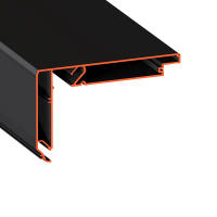 Алюминиевый профиль Flexy STANDART02 60 LED черный 2м 11312Ч