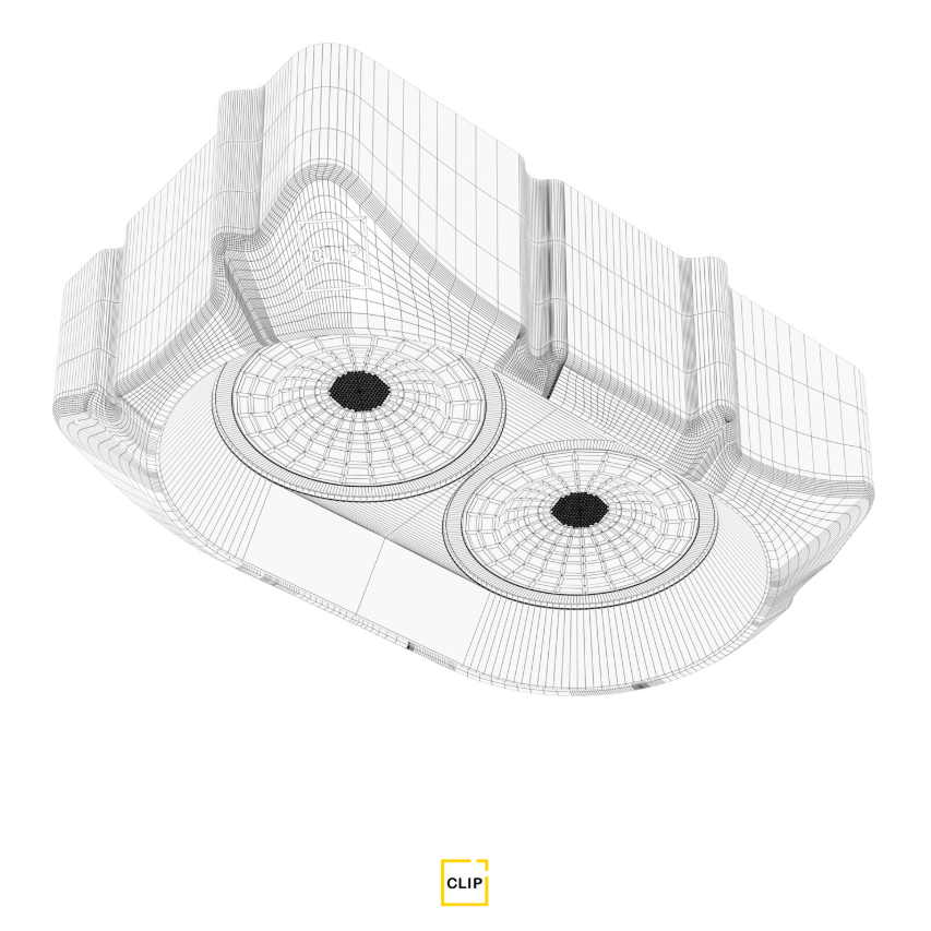 Светильник безрамный овальный для ткань/ПВХ Clip 1шт белый 14W 4К 00046