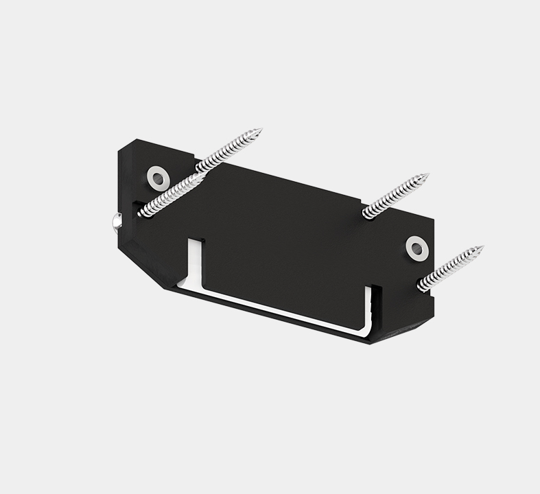 Торцевая заглушка SLOTT Intruder, черная, 1ф, вид. фикс.