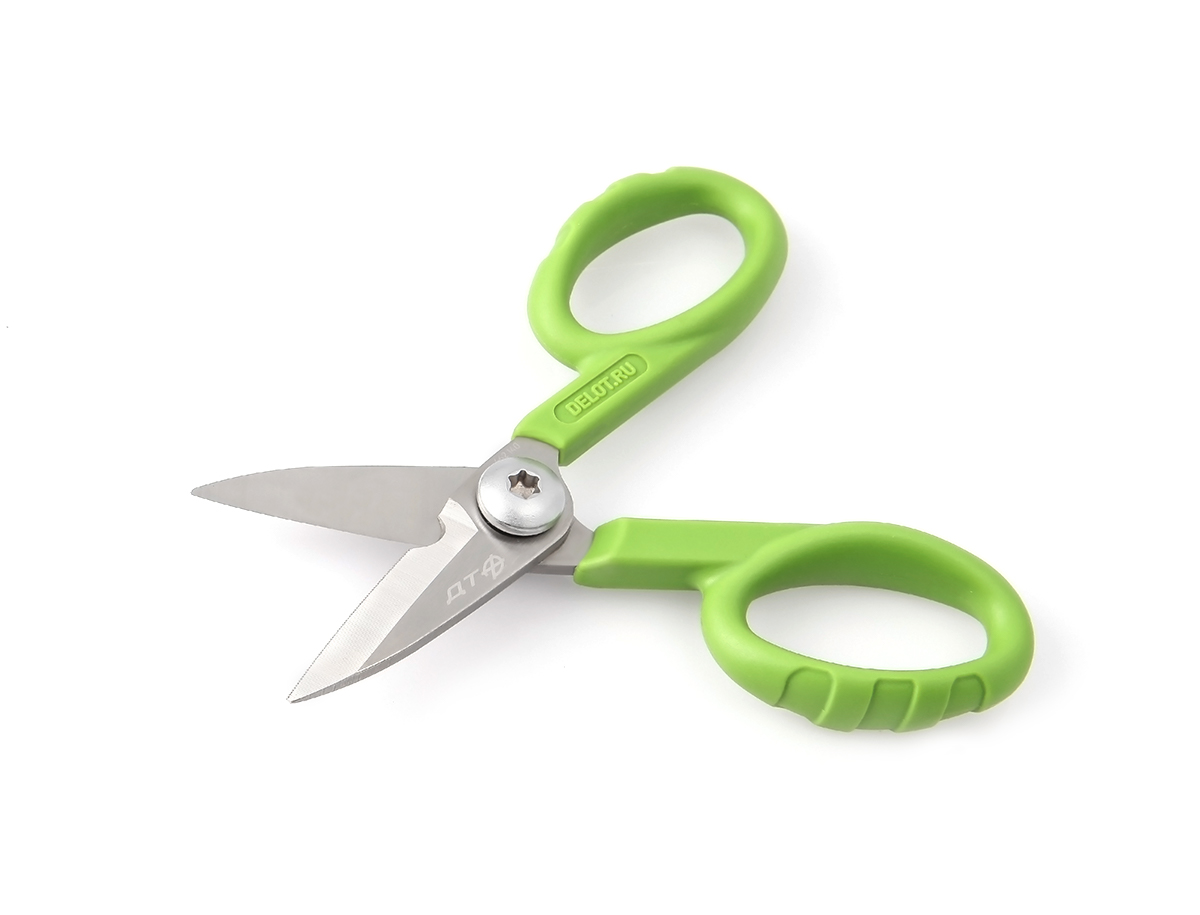 Ножницы электрика 140мм в пластиковом чехле ДелоТехники 1шт 462140