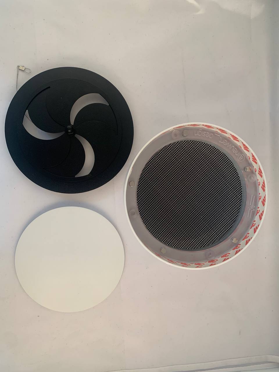 Вентиляционная магнитная решётка КОХ 100/125-150мм для ПВХ белая 1шт ECLIPSE-ПВХ 