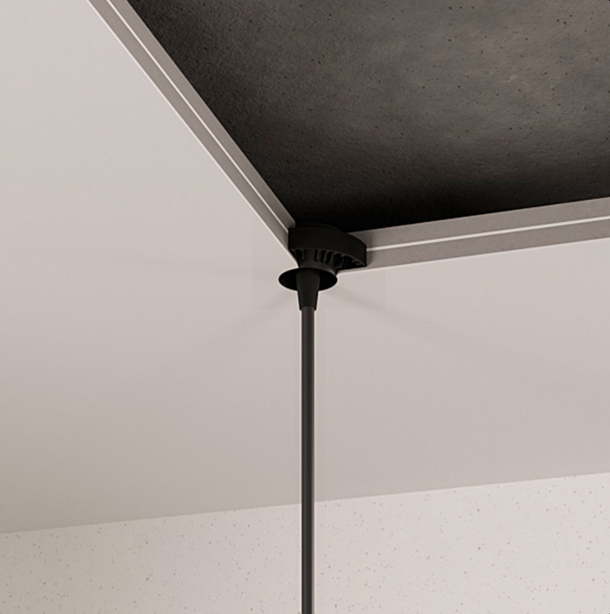 Вывод провода для потолков из ГКЛ Clip черный 1шт 00059