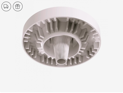 Вывод провода для потолков из ГКЛ Clip белый 1шт 00060