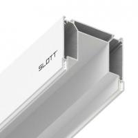 Система для встраивания трехфазного трека SLOTT Intruder, скрытый фиксатор светильника, белый