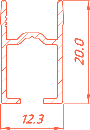 Однорядный карнизный профиль для установки штор и гардин Flexy SHTORKA  2м белый 10175Б