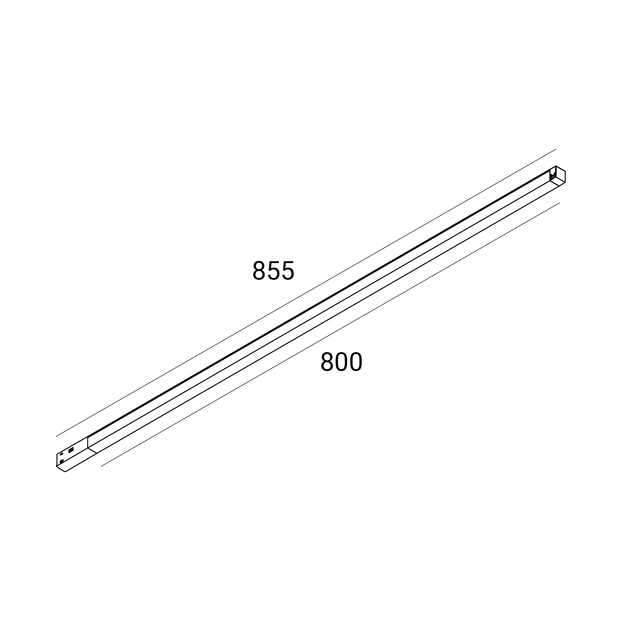 Линейный светильник GRAFFIT LINE LED 48В 14Вт 4000К CRI90 120° PWM черный 23.106.2