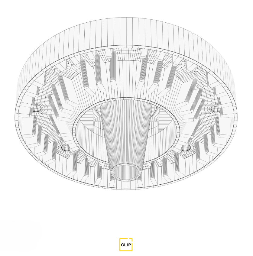 Вывод провода для потолков из ГКЛ Clip белый 1шт 00060