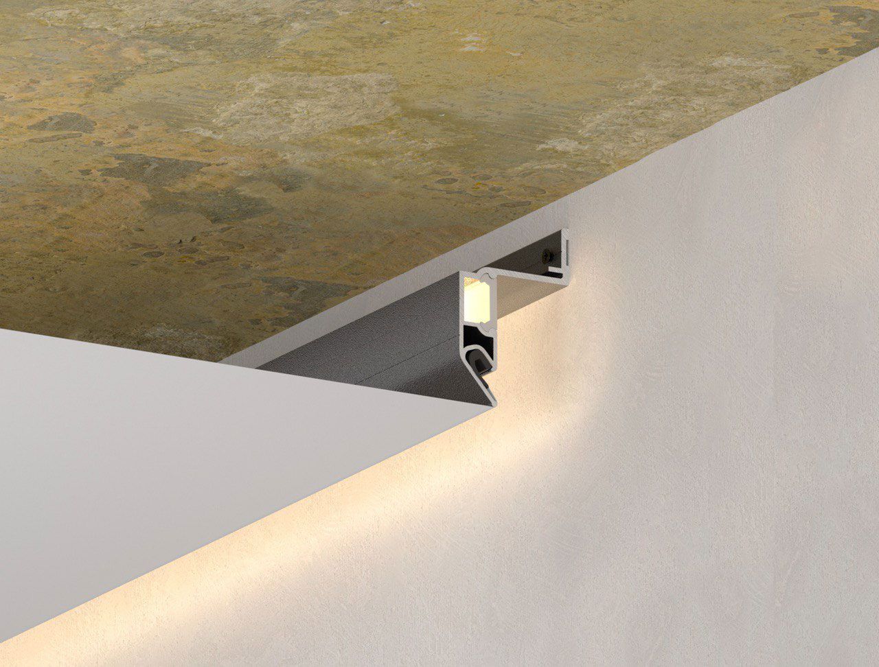 Парящий профиль для интерьерной подсветки FENIX OPTI черный