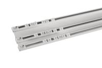 Карниз алюминиевый D-8 Премиум (А) 3-х рядный, 2 м, белый