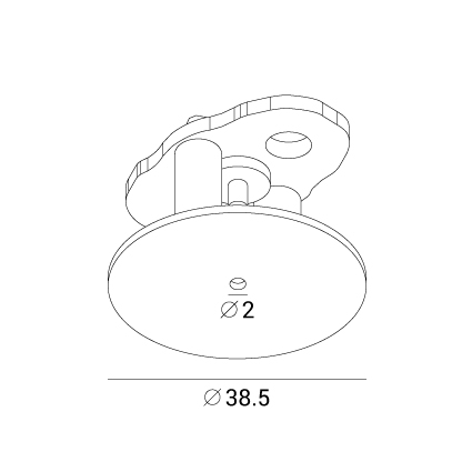 Вывод подвеса COMP PORT S под диаметр 40мм угольно-черный 40.28.5