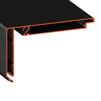 Алюминиевый профиль Flexy STANDART02 80 LED черный 2м 11313Ч