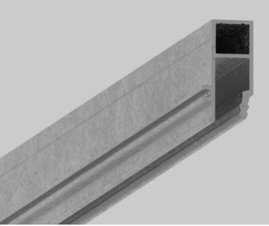 Алюминиевый стеновой профиль Мок классик 2м 2564