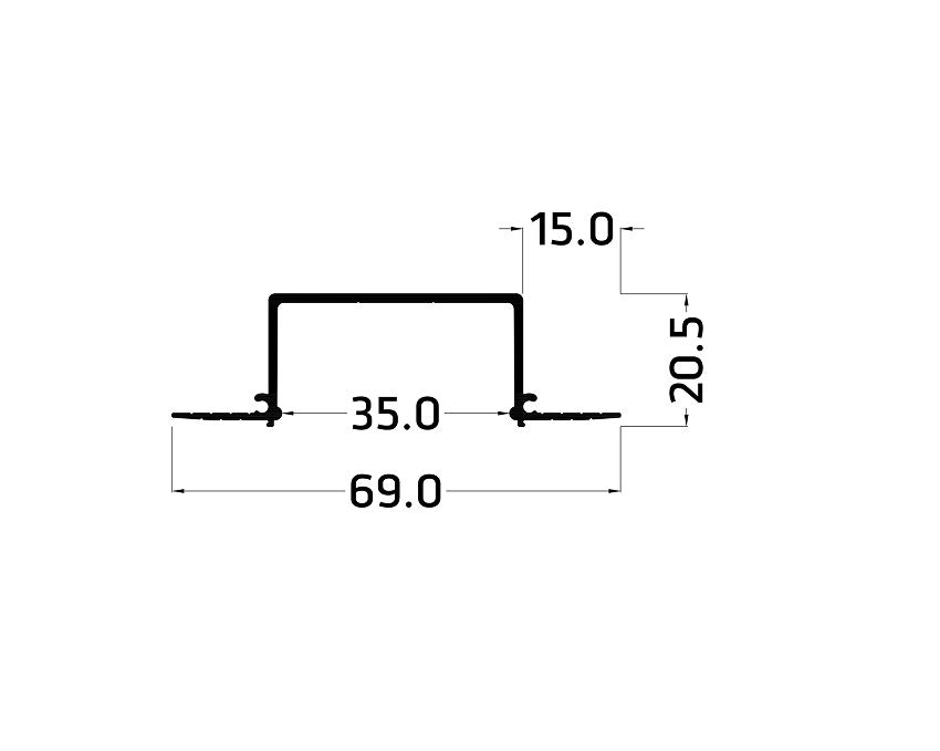 Световая линия Flexy GIPS LINE 35 неокр. 2м ПФ-8605