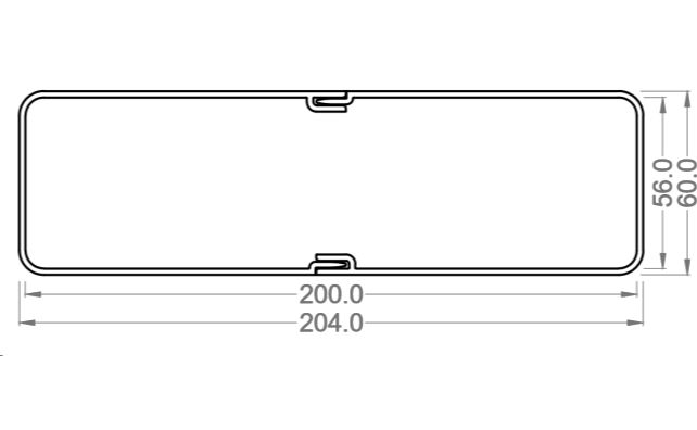 Щелевой диффузор OPTIMА 1000, черный