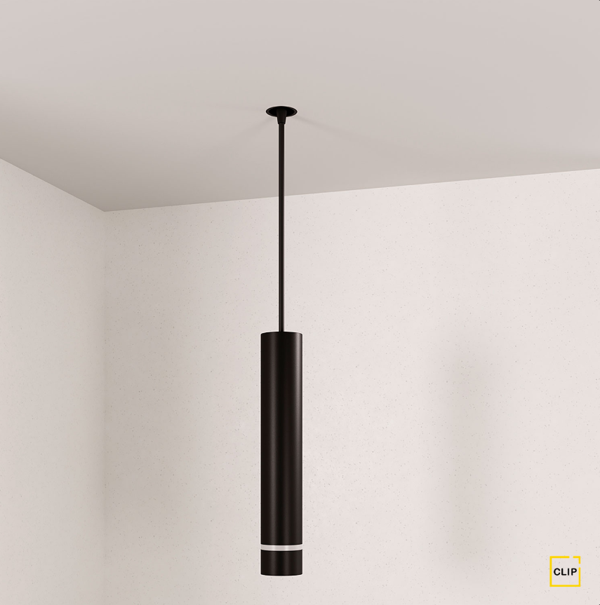 Вывод провода для ткань/ПВХ Clip черный 1шт 00057