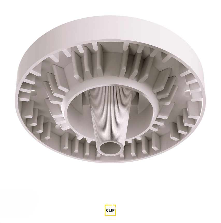 Вывод провода для потолков из ГКЛ Clip белый 1шт 00060