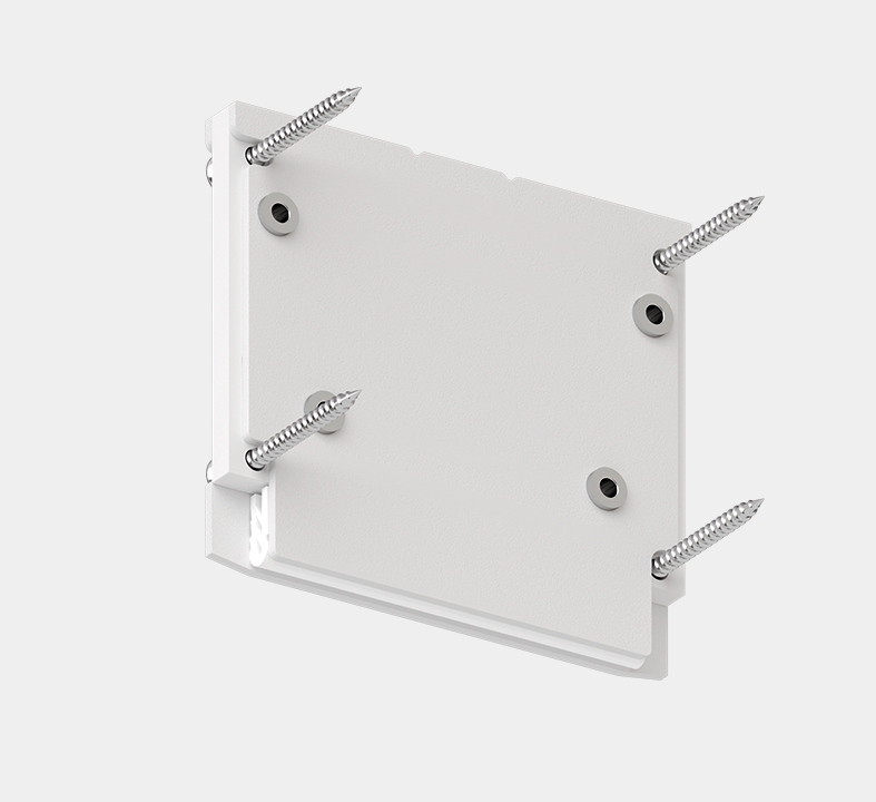 Торцевая заглушка SLOTT Intruder, белая, 3-ф, скр. фикс.